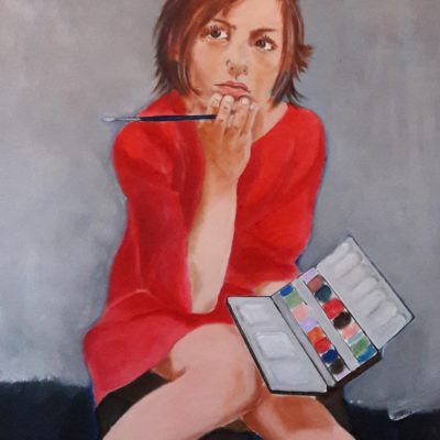 Marie Colombier Acrylique sur toile. 60x75cm. Ref 057