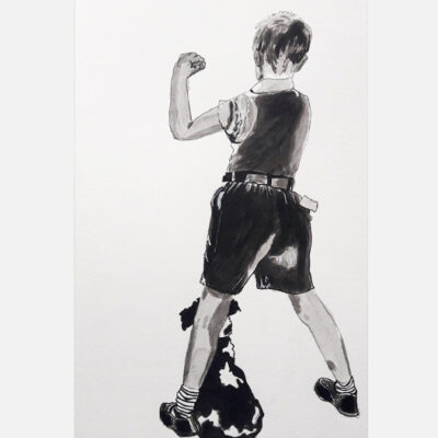 Encre-107 A4 Marie Colombier D'après Norman Rockwell