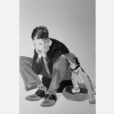 D'après Norman Rockwell Encre-145-Nov2024